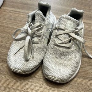 Kids White Adidas Shoes